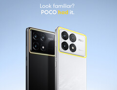 A Poco kiemeli, hogy a hátlapon nyújtott kamerasávokkal ellátott telefonjai voltak, mielőtt a Apple elindította volna az iPhone 17 Pro telefonokat. A képen: az F6 Pro hátlapja. (Kép forrása: Poco)