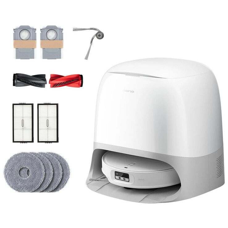 A Roborock Qrevo Curv 2 ProX extra tartozékokat tartalmaz. (Kép forrása: Roborock)