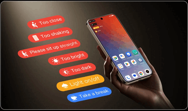 A TCL P80 Ultra intelligens szemápoló asszisztenssel rendelkezik.