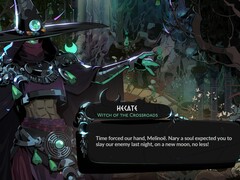 A képen: Hekaté, Melinoë mentora, a Keresztút boszorkánya. (Kép forrása: Supergiant Games)