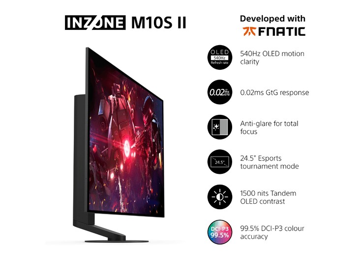 Az Inzone M10S II gamer monitor legfontosabb jellemzői