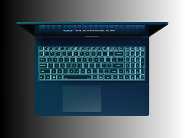 Maingear Super 16 játék laptop felülnézetből (Kép forrása: Maingear PR)