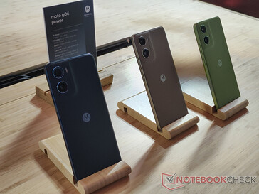 Moto G06 Power színválaszték (Kép forrása: Notebookcheck)