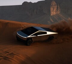 Az elektromos Tesla Cybertruck (Kép forrása: Tesla)