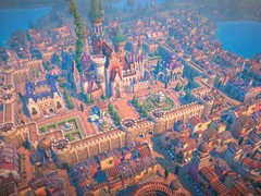Egy Fabledomban található várost ábrázoló kép. A játék most 65% kedvezménnyel kapható a Steamen.