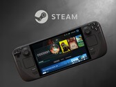 A Valve Steam Deck LCD kijelzője a Steam logó alatt (Kép forrása: Valve szerkesztéssel)