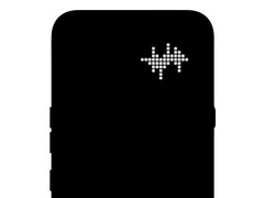 Nothing Phone (4a) Pro teaser, amely a LED-mátrixot mutatja.