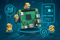 DietPi 9.17 Linux SBC-khez, mesterséges intelligencia által generált bemutatkozó kép (Kép forrása: DietPi.com Docs)