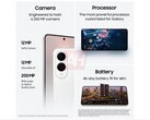Kiszivárgott termékkép a Samsung Galaxy S25 Edge-ről, amely a kamera specifikációit és a dizájnt mutatja. (Kép forrása: Android Headlines)