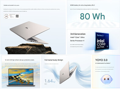 A MagicBook X14 Plus 2026 főbb jellemzői (gépi fordításban)