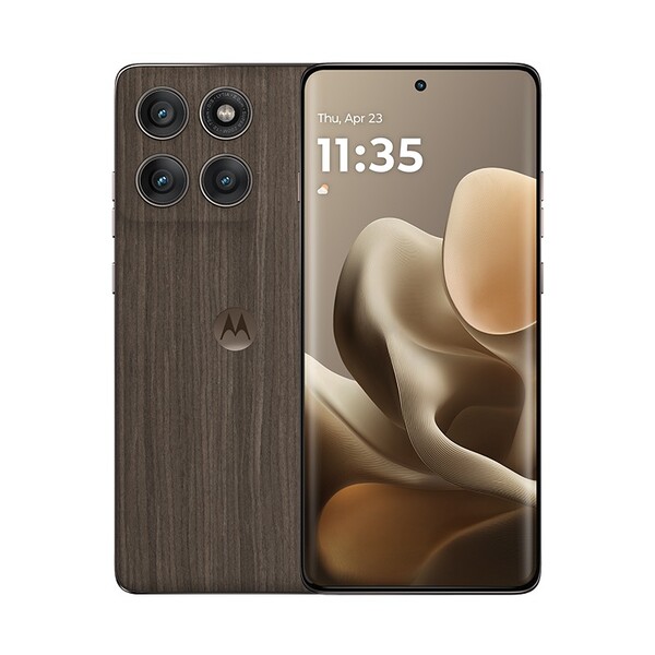 A Motorola Edge 60 Pro diófa színben (Kép forrása: Motorola)