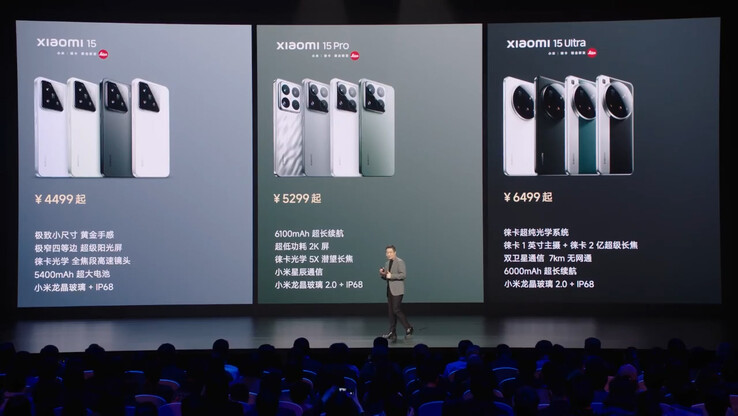 A Xiaomi 15 sorozat árazásának összehasonlítása Kínában (Kép forrása: Xiaomi)