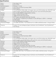 Acer Aspire 14 AI és Aspire 16 AI: Műszaki adatok. (Kép forrása: Acer)