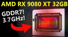 RX 9080 XT ES spekuláció (kép forrása: @MooresLawIsDead YouTube)
