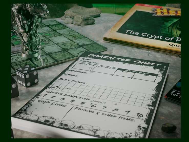 Joe Manganiello Crypt of Perpetual Darkness HeroQuest bővítménye rengeteg kiváló minőségű figurát és játékkiegészítőt tartalmaz.
