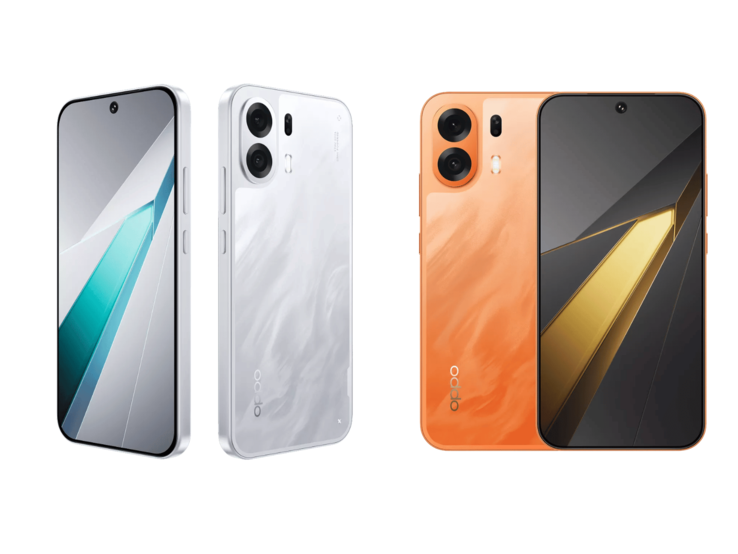 Az Oppo K14 Plus 5G színválasztéka.