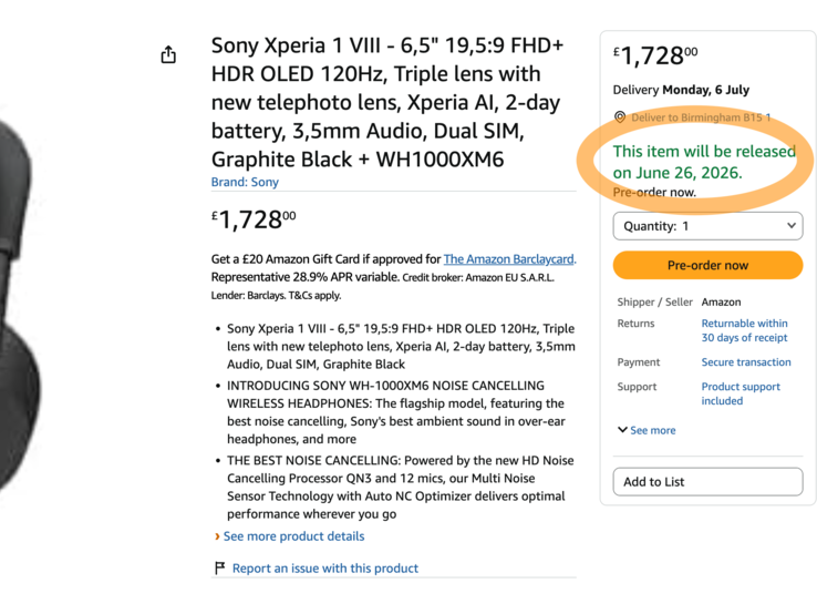 Az Amazon listáját nem sokkal az eredeti hír megjelenése után törölték.