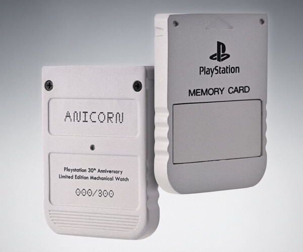 Az Anicorn Memory Capsule kialakítása megegyezik a PS1 memóriakártyájával. (Kép forrása: Anicorn)