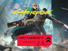 A Cyberpunk 2077 Edgerunners 2 2.5-ös frissítésének bannere látható