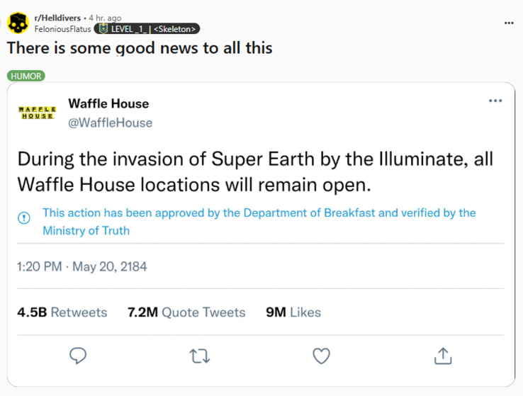 A Reddit-poszt hamis tweet, amivel kezdődött az egész. (Kép forrása: Reddit)