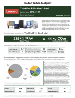 CO2-lábnyom (forrás: Lenovo)