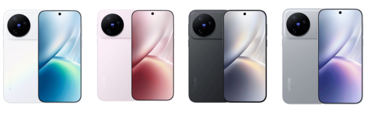 A Vivo X500 összes színváltozata.