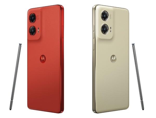 A Moto G Stylus Scarlet Wave és Caramel Latte színekben kapható. (Kép forrása: Motorola)