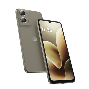 A Moto G06 Pantone Laurel Oak színben. (Kép forrása: Motorola)