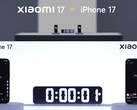 A Xiaomi 17 a 7,000mAh veszi az iPhone 17 a 3,692mAh és egy 5,000mAh power bank (Kép forrása: Xiaomi)