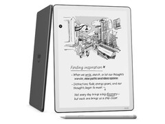 Az új Kindle Scribe többek között nagyobb kijelzővel, vékonyabb kialakítással, gyorsabb processzorral és több memóriával rendelkezik. (Kép forrása: Amazon)