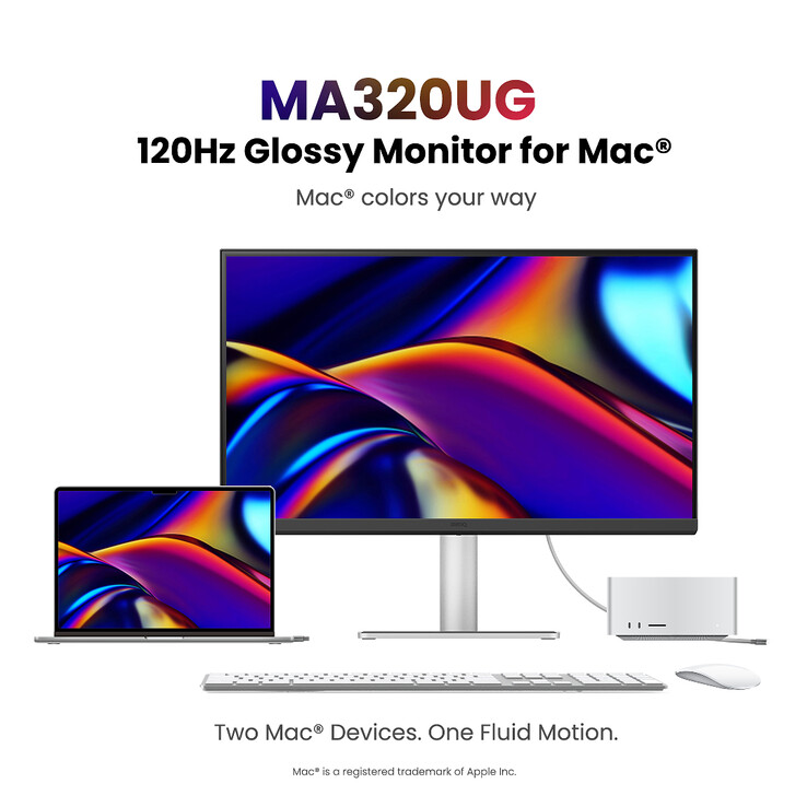 A BenQ MA320UG monitor két Thunderbolt 4 porttal rendelkezik 