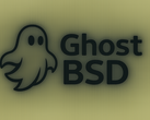 FreeBSD-alapú GhostBSD Linux nem hivatalos logó (Kép forrása: OpenAI segítségével generálva)