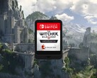 A képen a The Witcher 3 Complete Edition Switch-kazettája látható.