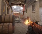 Egy AK-47-es lövés a Counter Strike 2-ben.