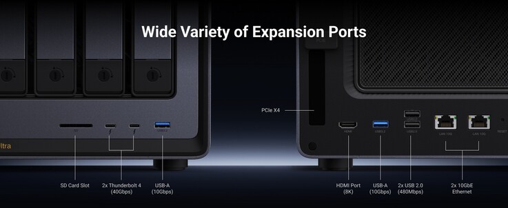 Az I/O-kínálat igen lenyűgöző, beleértve a két 10G Ethernet-csatlakozót és a két Thunderbolt 4-csatlakozót.