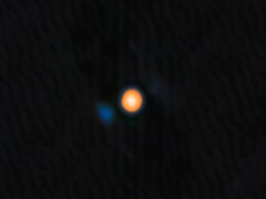 A Beltegeuse és kísérőcsillaga, a Siwarha képe (Kép forrása: NASA, JPL, és NOIRLab; kivágva)
