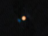A Beltegeuse és kísérőcsillaga, a Siwarha képe (Kép forrása: NASA, JPL, és NOIRLab; kivágva)