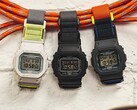A Casio mágneses csattal egészíti ki a klasszikus szögletes G-Shockot. A képen (balról): G-Shock DW-5600MNC-7A8, DW-5600MNC-1, DW-5600MNC-8A2