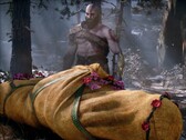 A God of War-ból származó Kratos és Laufey látható