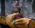 A God of War-ból származó Kratos és Laufey látható