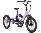 A Lectric XP Trike2 750 840 Wh-s akkumulátorral rendelkezik, és akár 70 mérföld (112 km) hatótávolságot kínál egyetlen feltöltéssel (Kép forrása: Lectric)