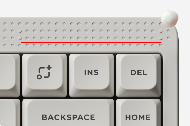 NuPhy Node75 érintősáv (Kép forrása: NuPhy - szerkesztés)