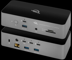 Az OWC a Computex 2025-re hozza el a 11 porttal rendelkező Thunderbolt 5 dokkolóját. (Kép forrása: OWC)