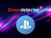 A PlayStation Network szimbólum a Down Detector logó alatt látható