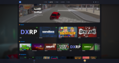 Az s&box 2025 októberi frissítésében bevezetett új, polc alapú Discovery Page segít a közösség által készített játékok hatékonyabb felszínre hozásában (Kép: Facepunch Studios)