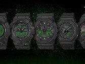 Casio G-Shock Black &amp; Electro Green órák