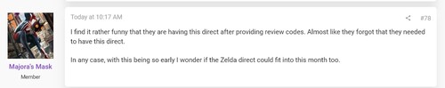 Majora's Mask bejegyzés a Fire Emblem: Fortune’s Weave recenziós példányairól