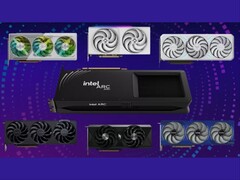 Az Intel Arc B580 (a képen látható) kártyák 12 GB GDDR6 memóriával rendelkeznek. (Kép forrása: Intel)