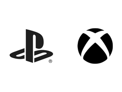 A PlayStation és az Xbox logó fehér háttér előtt (kép forrása: PlayStation és Xbox)