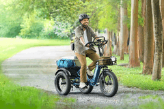 A Puckipuppy Rottweiler e-trike teljes felfüggesztési rendszerrel rendelkezik (Kép forrása: Puckipuppy)